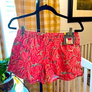 Lauren James Printed Shorts Floral Women Size Medium New With Tags